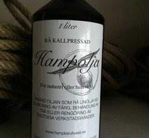 Rå kallpressad hampolja industribrik 1 liter